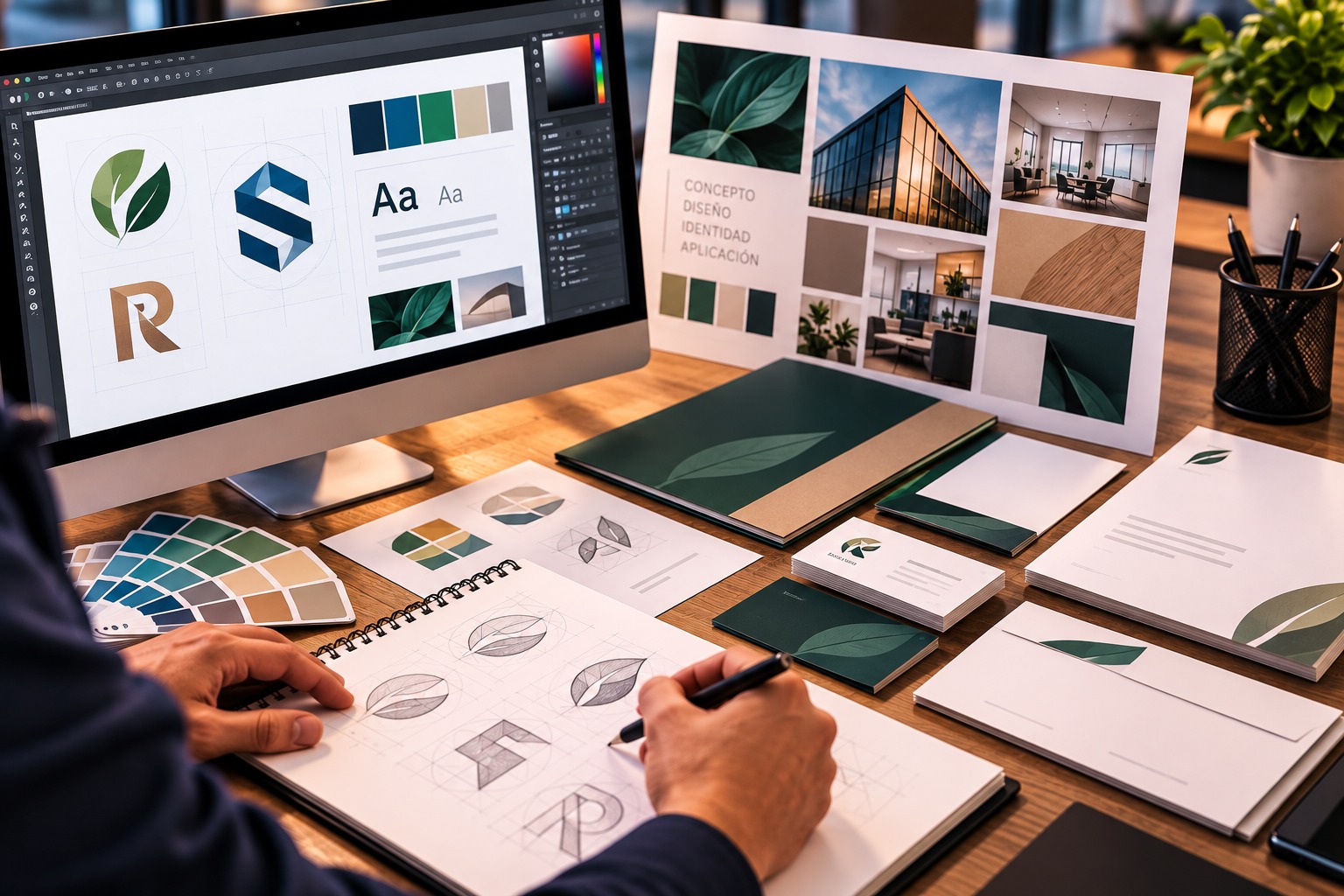 Diseño de logotipos e imagen empresarial