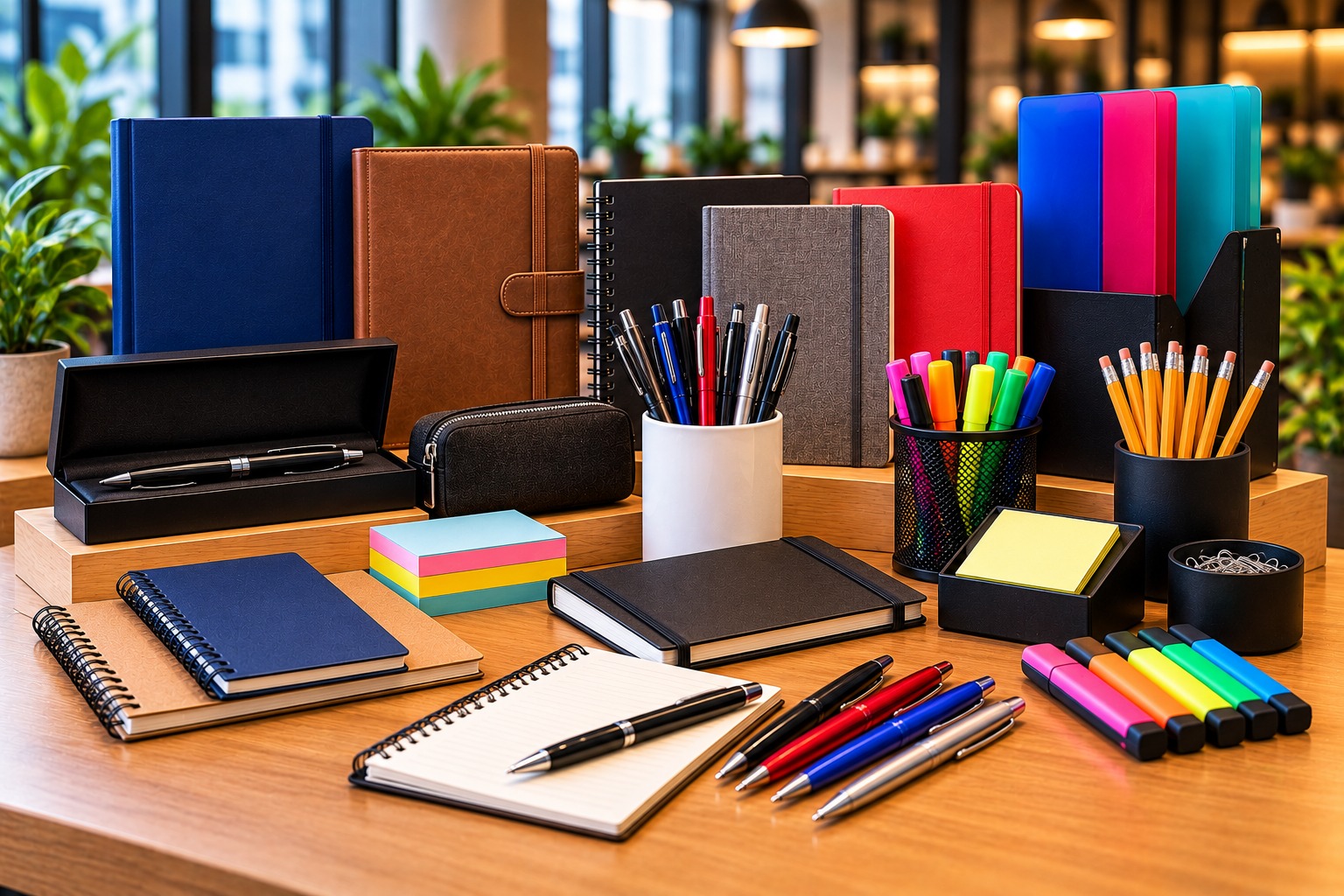Artículos promocionales de escritura y papelería
